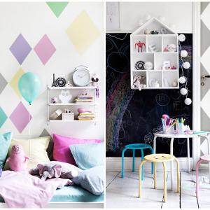 Пастелни цветове и геометрични фигури