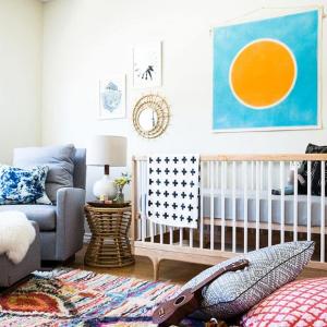 Елементите в бохемски стил намират място и в бебешката стая