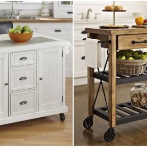 Кухненска маса на колелца