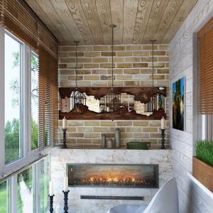 Изградете барбекю или камина на балкона
