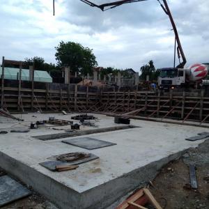 Подпорна стена и плоча