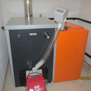 Монтаж на котел на пелети 1