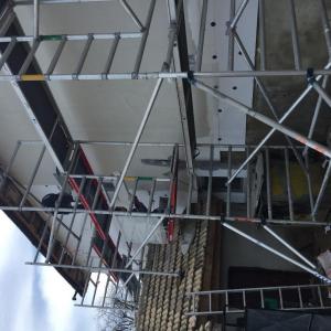 Измазване,изолация и минерална мазилка.