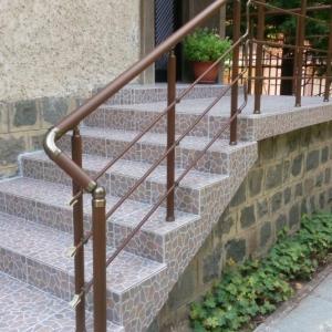 Ал.парапет тъмен дъб с бронзе