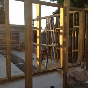 Дървена носеща конструкция на еднофамилна къща