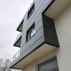 Облицовка с еталбонд - административна сграда на производствена база, гр. София