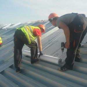 Монтаж на лт ламарина пристанище Бургас