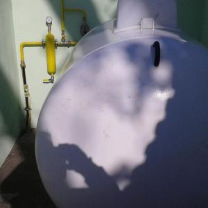 Газификация с стационарна бутилка на пропан бутан от 1750 л и  газов котел за отопление и БГВ