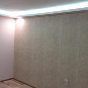 Таван, стени , осветление и боя.