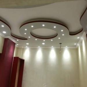 Таван, стени , осветление и боя.