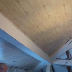 Окачен таван с ламперия