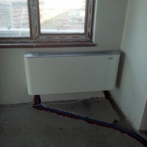 Вентилконвектор "Еракон" към инсталацията с камина "Burnit"