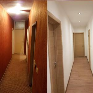 Коридор преди и след