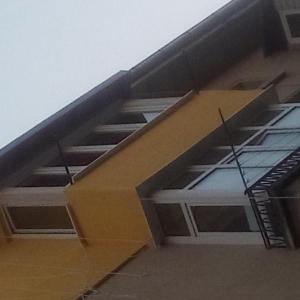 Изграждане на покрив на тераса усвояване с дограма и полагане на топлоизолация