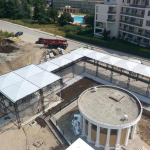 Самостоящи тенти в хотел РОМА - Слънчев Бряг