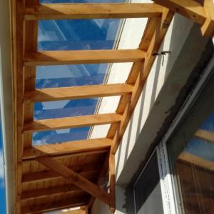 Изграждане на навес