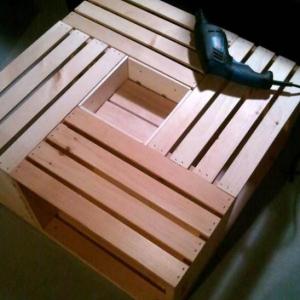 Кафе масичка от дървени щайги - стъпка 4