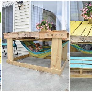 2в1 – хамак мечта и маса от палети