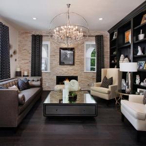 Дневна в кафяви тонове - шикозни варианти за дизайн