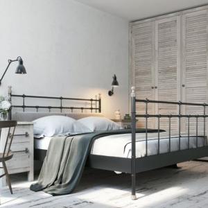 Черно, сиво и бяло за скандинавска спалня