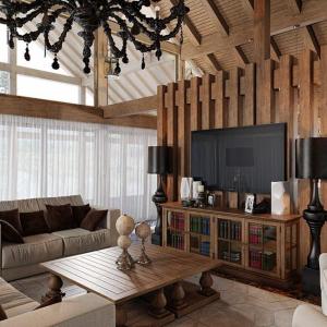 Може ли малка дневна да е в стил алпийска хижа?