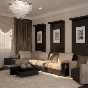 Кафяво дневна - с кои цветове се допълва?