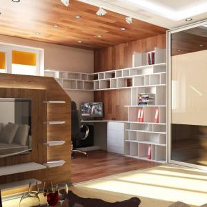 Идеи за интериорен хол с работна зона