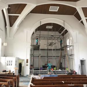 Цялостно боядисване и въстановяване на църква от вътре