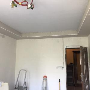 Оформяне на куфар с гипсокартон на таван