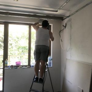 Оформяне на куфар с гипсокартон на таван