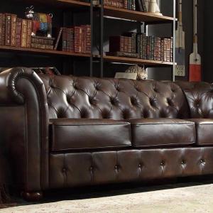 Винтидж диван от изкуствена кожа