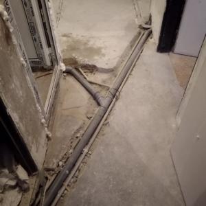 Преместване на ВиК от кухня в хол.