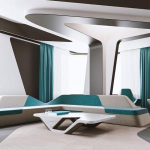 Футуристичен апартамент в Казахстан, вдъхновен от последните технологии