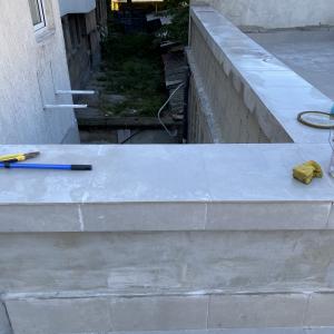 Битумна хидроизолация и лепене на плочки на тераса София ул.Цар Симеон