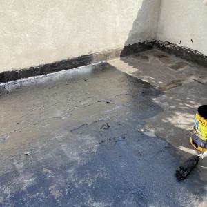 Битумна хидроизолация и лепене на плочки на тераса София ул.Цар Симеон