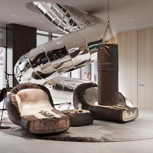 Стая за отдих с хром тръба