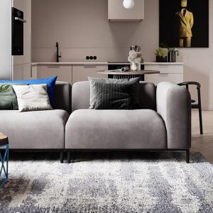 Апартамент със страхотни сини акценти