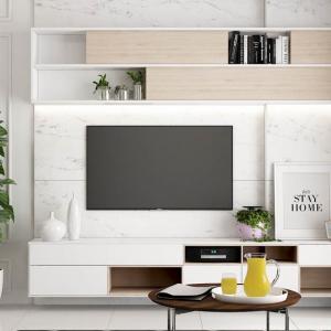 5 идеи за декорация на пространството зад телевизора