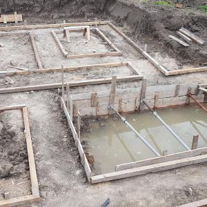 Кофраж за подложен бетон къща Царацово