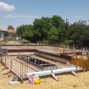 Готово за навиване на първа плоча къща Царацово