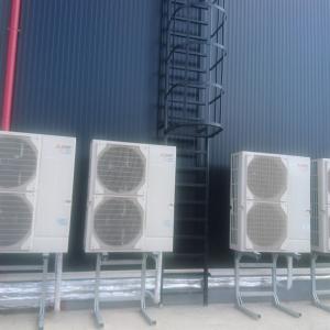 Външни агрегати  на термопомпи MITSUBISHI.