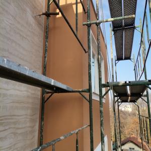 Травертин (шплаковка), минерална мазилка