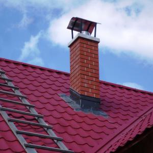 комин с ламаринена шапка