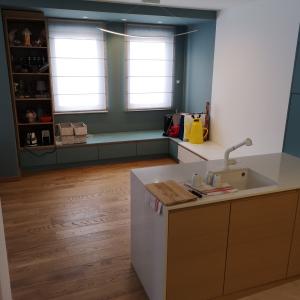 Кухня комбинация от лакиран и фурнирован MDF _16