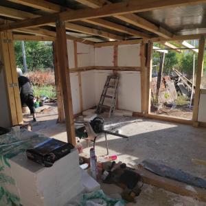 Дървена къща - в процес