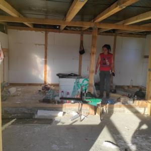 Дървена къща - в процес