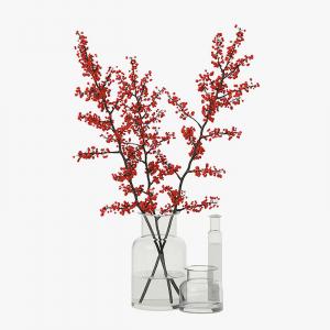 Ваза с красиви цветни клонки