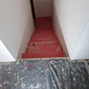 Грундиране, преди направа стъпала.обект:Черни връх