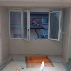 -Усвояване на тераса  топлоизолация и шпакловка