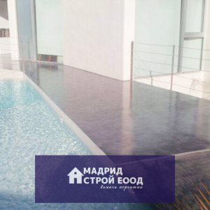 Около басейна - микроцимент